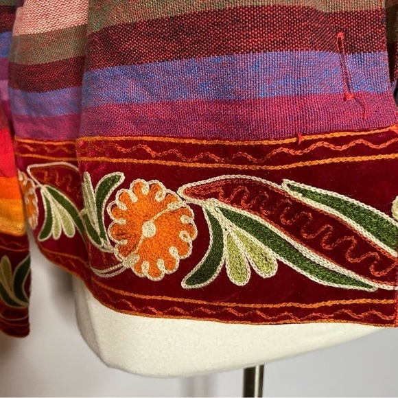 Tantrums Multicolor Striped Jacket (S) - Picture 4 of 5